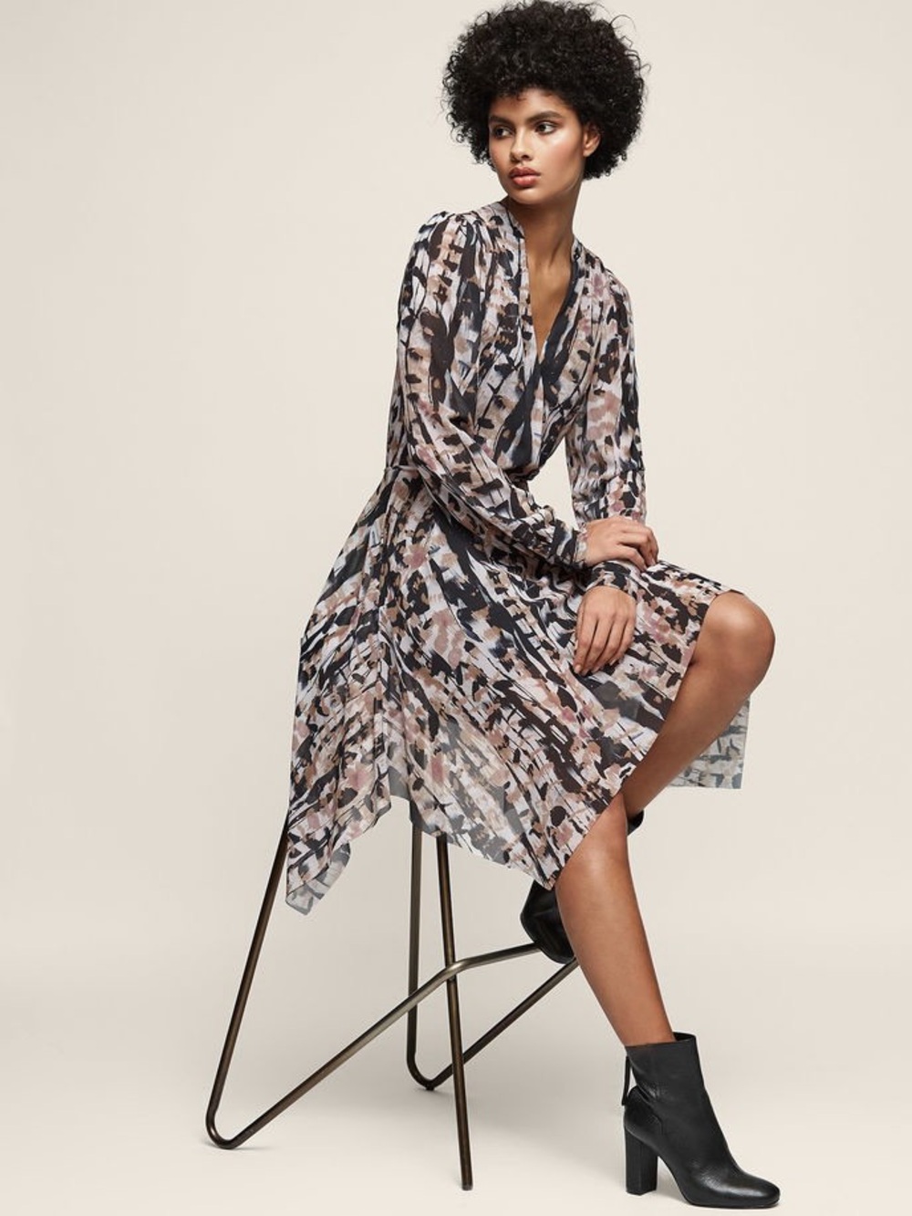 REISS Maine Printed Dress sz 6
